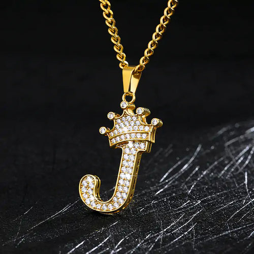 Load image into Gallery viewer, Zircon Alphabet Necklace
