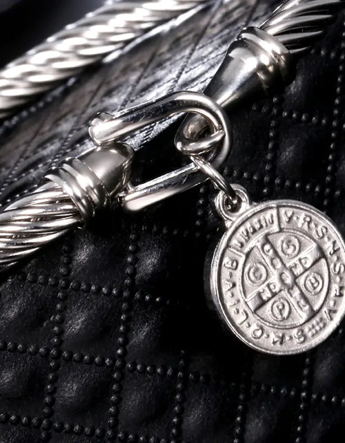 Load image into Gallery viewer, Saint Benedict Medal Charm Bracelets
